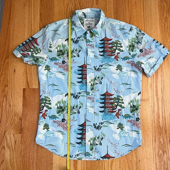 Firefly Lootwear Mens Dinosaur Hawaiian Shirt Limited Edition Blue Pagoda Sz M - Picture 7 of 9